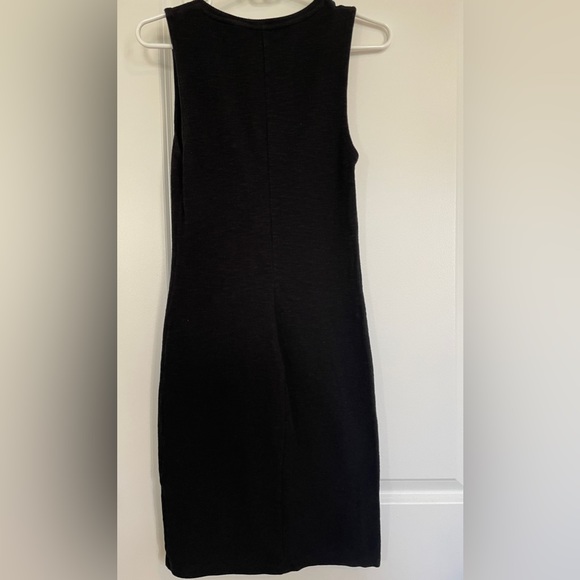 NWOT ZARA BLACK TEXTURED TUBE MIDI DRESS - Picture 4 of 7